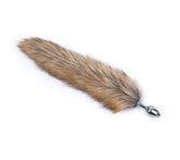 Fluffy Fox Tail Butt Plug - Small Bullet Design, 3 Colors Available